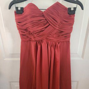 Burnt Orange Prom/Bridesmaid Dress